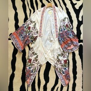 Flying Tomato Top - Kimono Inspired Coverup Top Size M/ L ( imperfections )